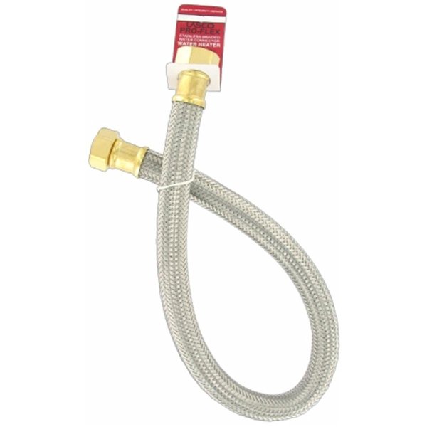 Sharptools 75in. FIP x  .75in. FIP x 24in.  Hot Water Heater Hose Connector 10-134 SH770868